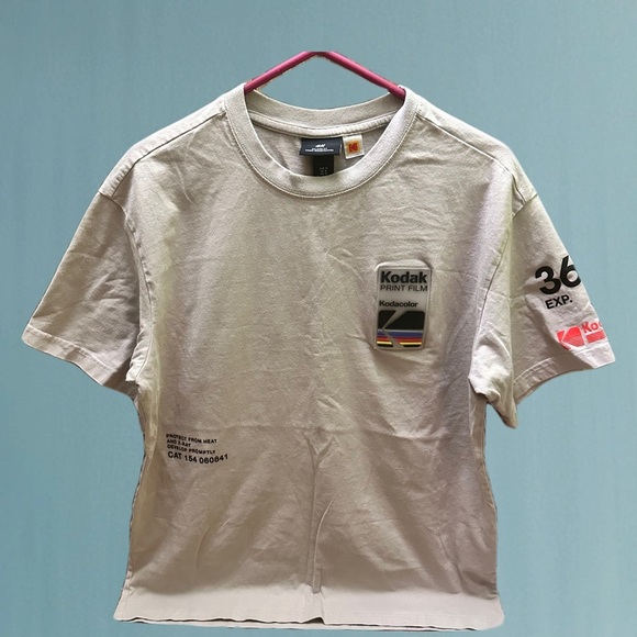 H&H x Kodak Beige Graphic T-Shirt size M - Picture 1 of 11